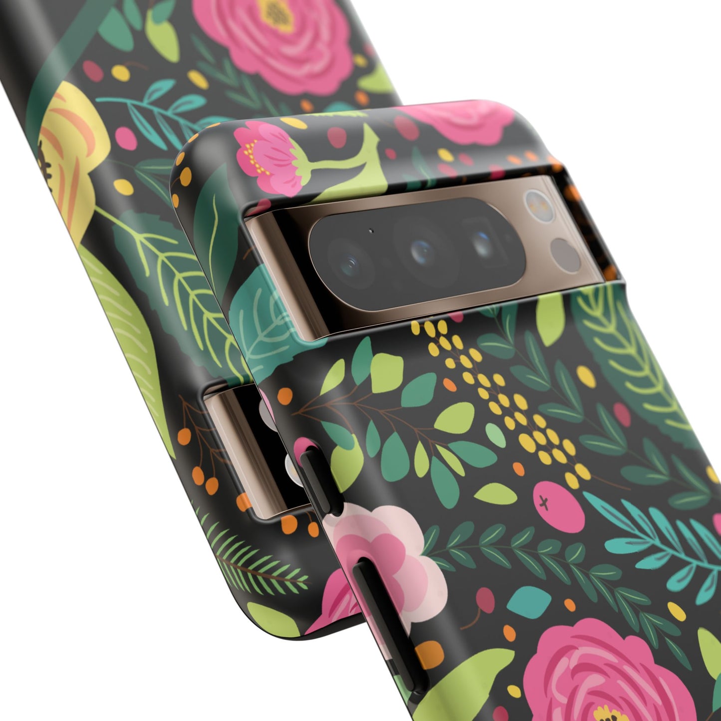 Personalized Floral Fantasy Samsung and Google Pixal Phone Case – Personalized Tough Cases with Colorful Garden Design