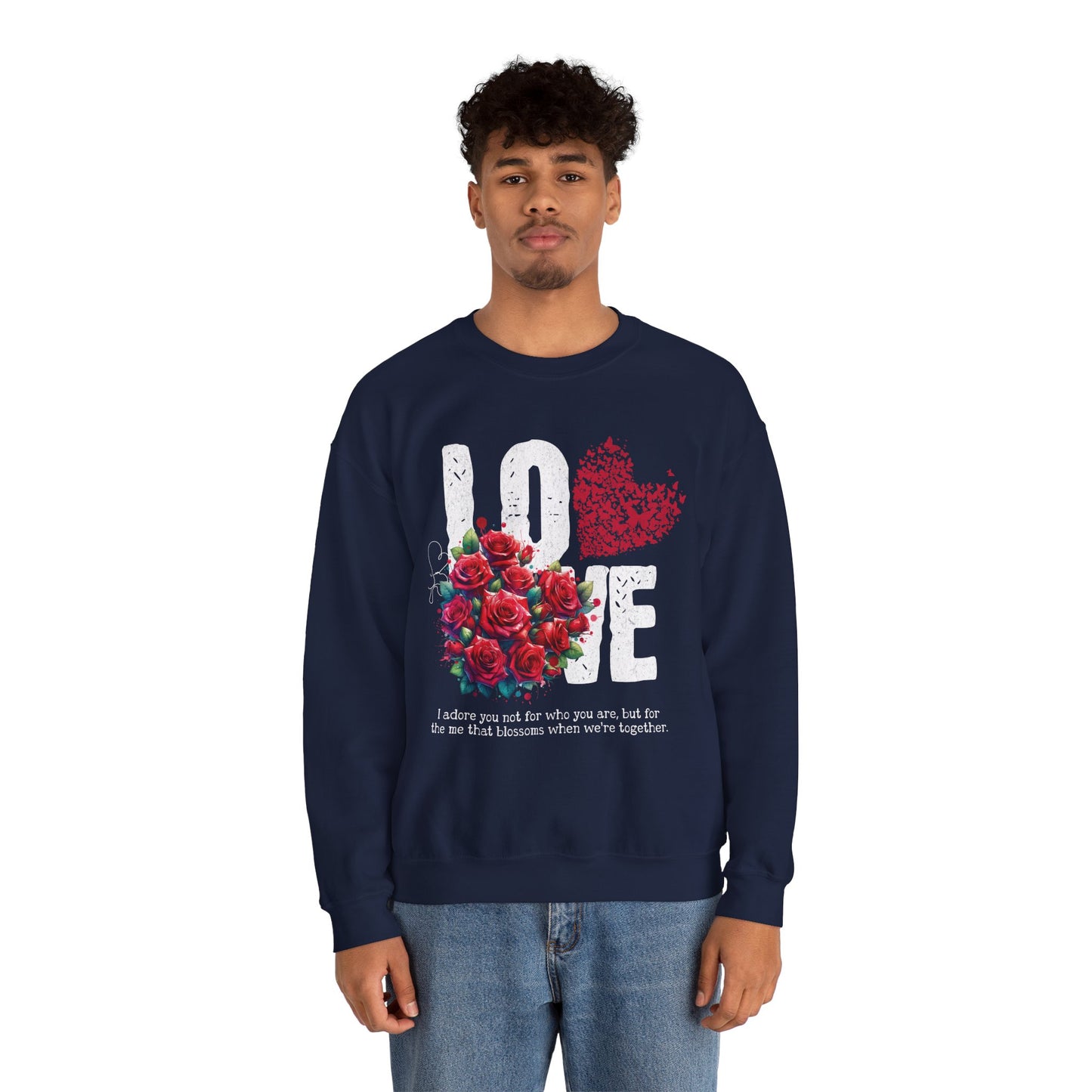 LOVE Always Unisex Heavy Gildan Blend™ Crewneck Sweatshirt.