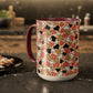 Heart Patterned Coffee Mug - Colorful Love Design, Perfect for Gifts & Celebrations