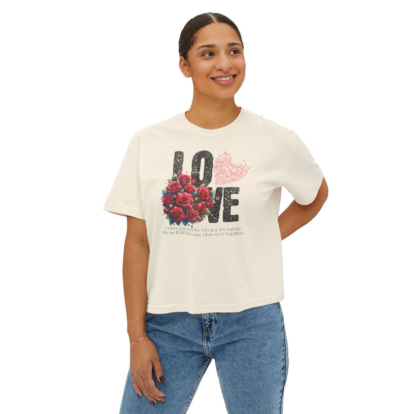 Love Always Women's Comfort Colors Boxy Tee