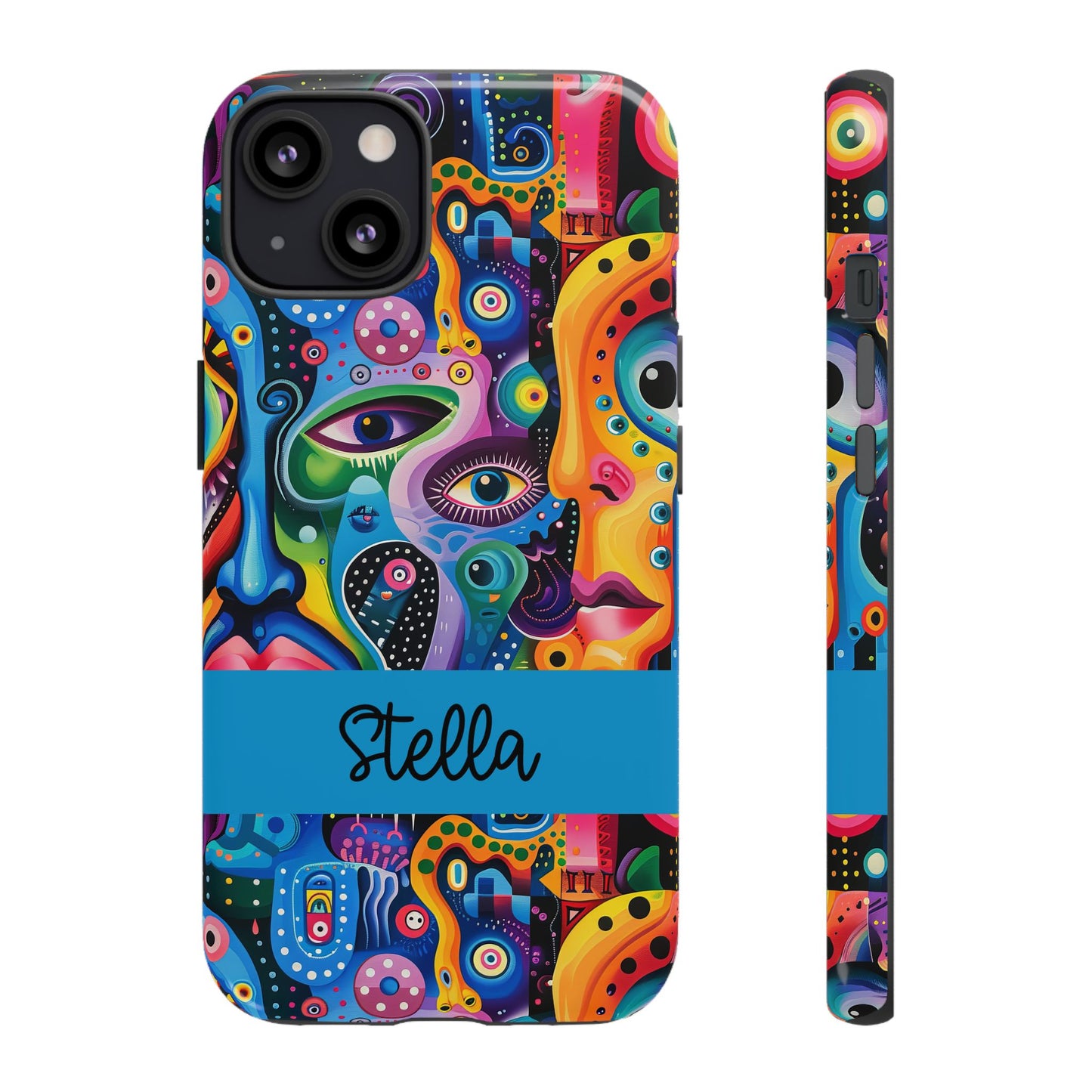 Psychedelic Visions Vibrant Samsung, iPhone and Google Pixel Phone Cases - Colorful Artistic Design