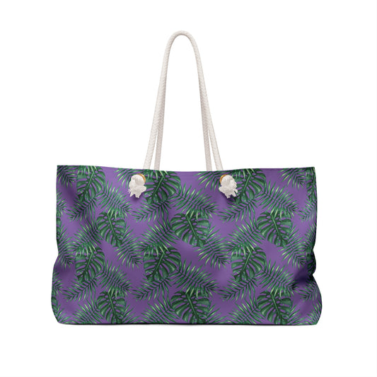 Purple Tropical Bliss Weekender Bag