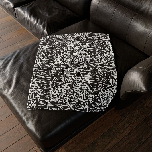 Urban Graffiti Soft Minky Blanket