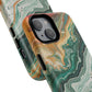 Stylish Tough Acrylic Magnetic iPhone Cases for Everyday Protection, Marble Design, Unique Gifts for Tech Lovers, Holiday Essentials