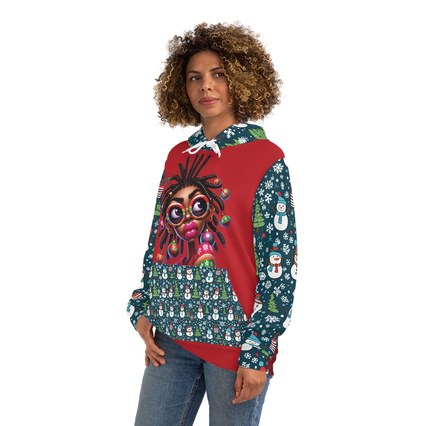 That Ugly Christmas Fashion Hoodie with All-Over Print - Unisex Medium Heavy Fabric