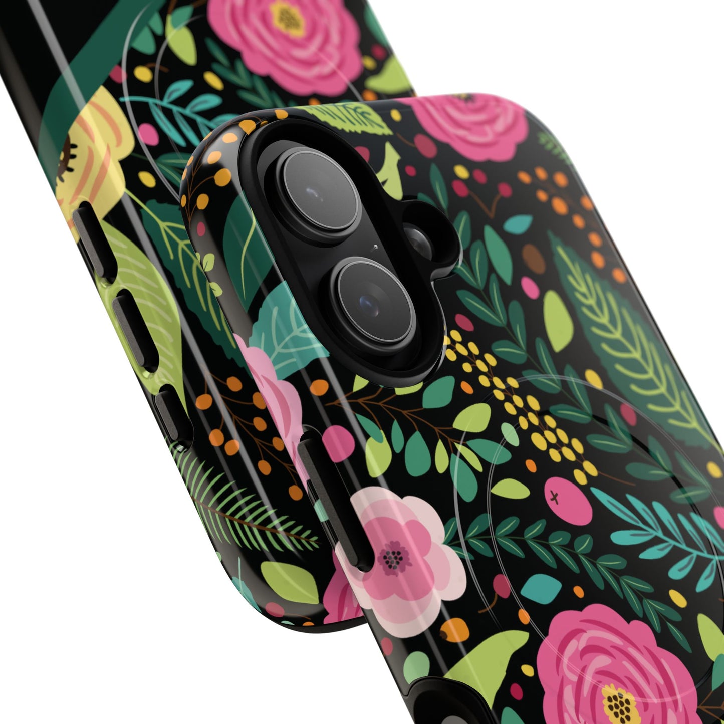 Personalized Floral Fantasy Tough Magnetic iPhone Cases- a Gift for Gardeners, Mother's Day, Birthday Gift, Anniversary Gift, Presents