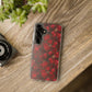 Velvet Petal Noir Floral Petal Clear Impact-Resistant iPhone and Samsung Case.