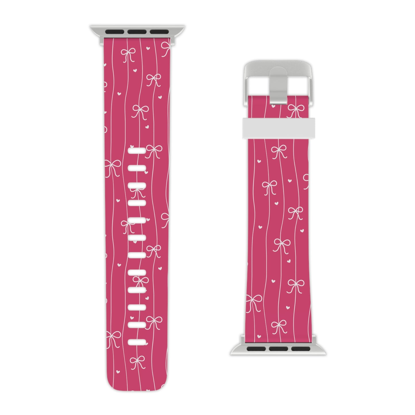 Pink Bow Coquette Apple Watch Band – Cute Giftable Strap for Women & Girls
