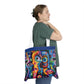 Psychedelic Visions Shoulder Tote Bag - Colorful Everyday Accessory