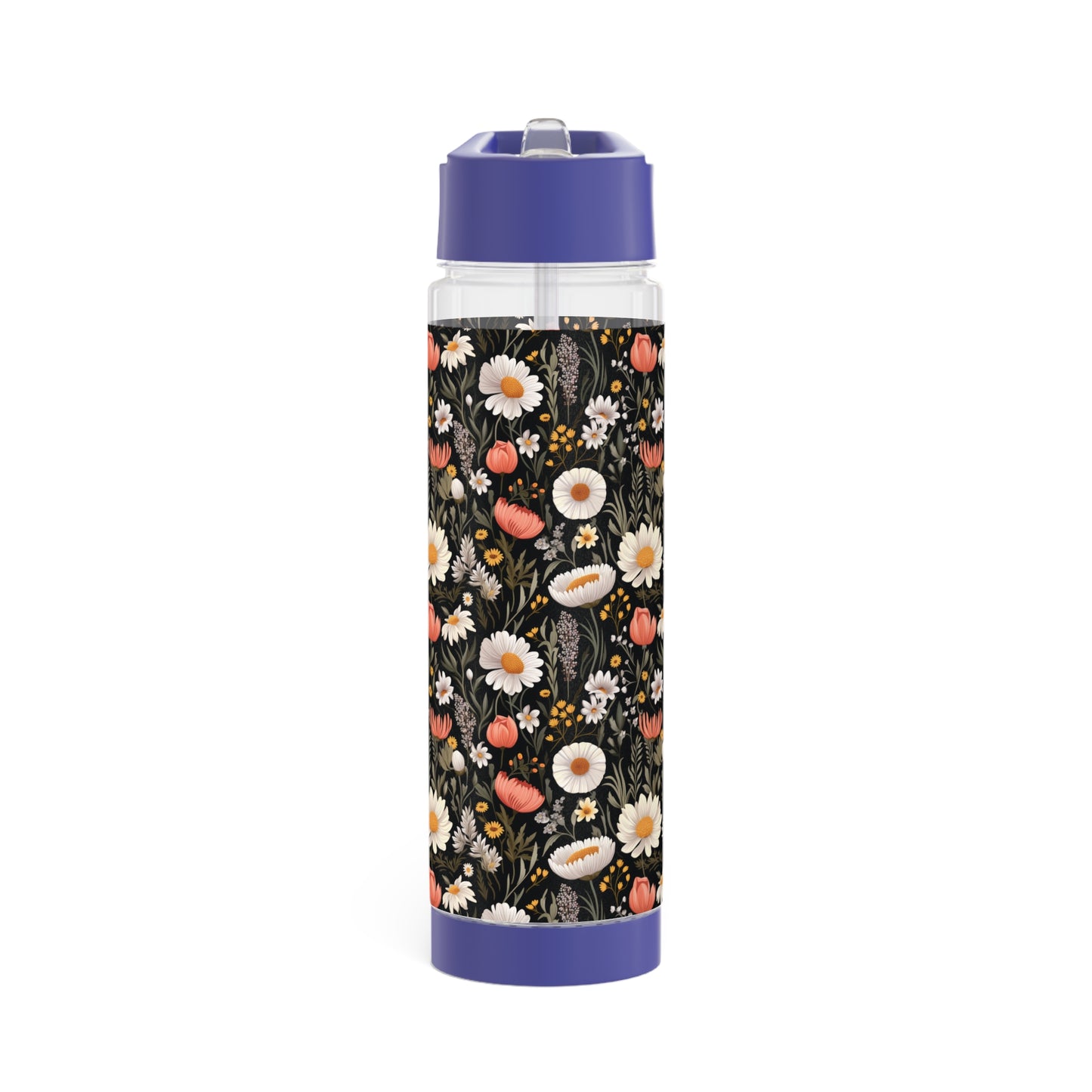 Blossom Elegance: Noir Garden Infuser Water Bottle