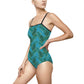 Turquoise Tropical Bliss Women's One-piece Swimsuit (AOP)