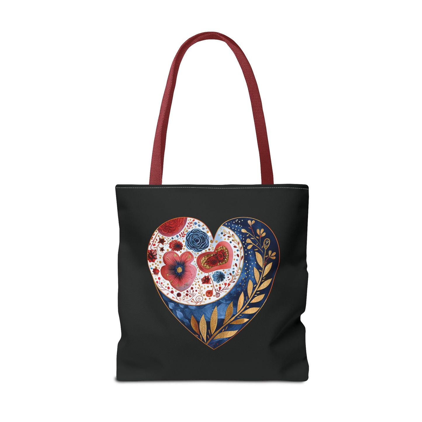 Floral Heart Tote Bag