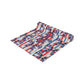 Patriotic Ribbon Table Runner — American Flag Stars & Stripes Cotton-Blend