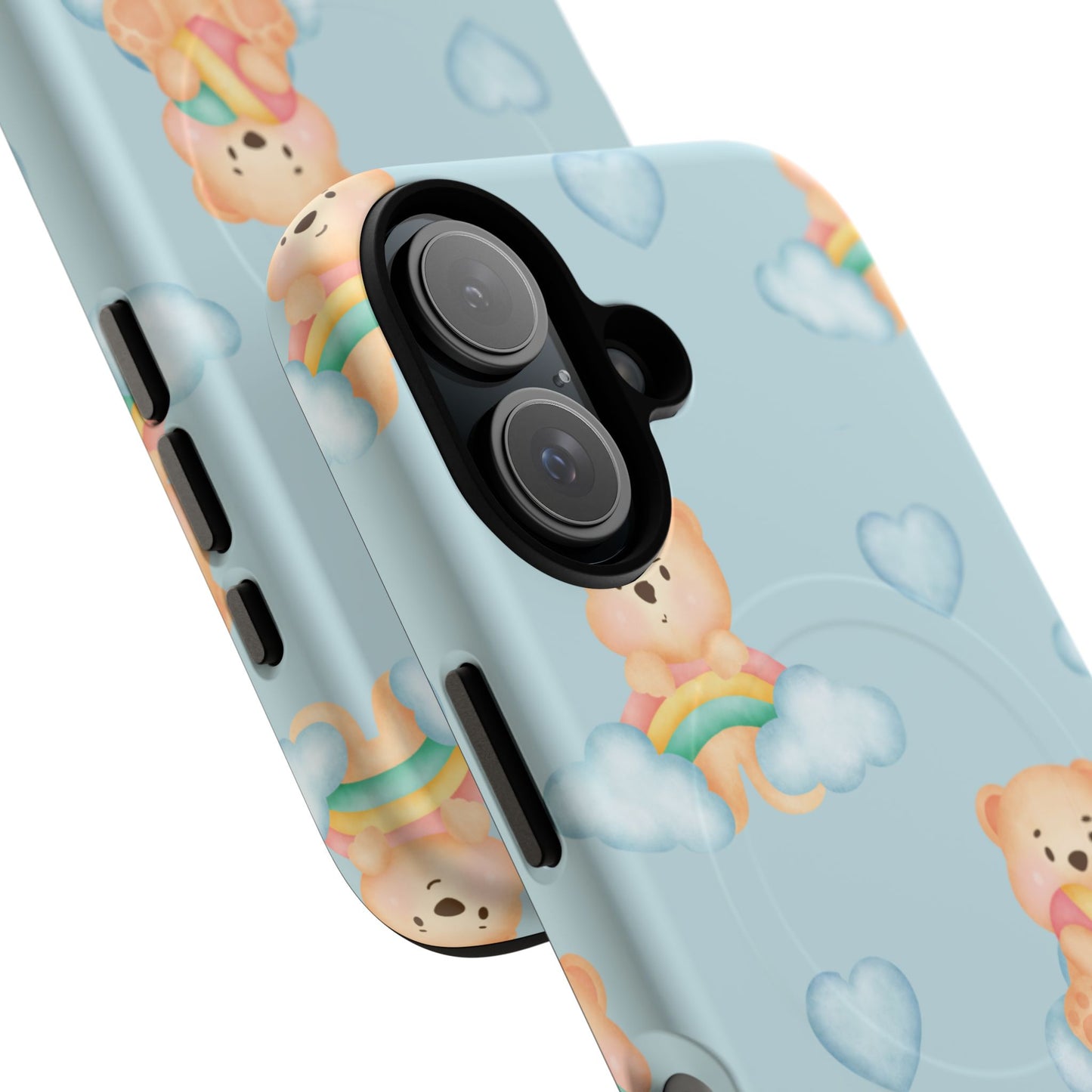 Cute Bear Magnetic iPhone Case, Kid-Friendly iPhone Cover, Stylish Cell Accessory, Gift for Kids, Durable Design for Any Occasion