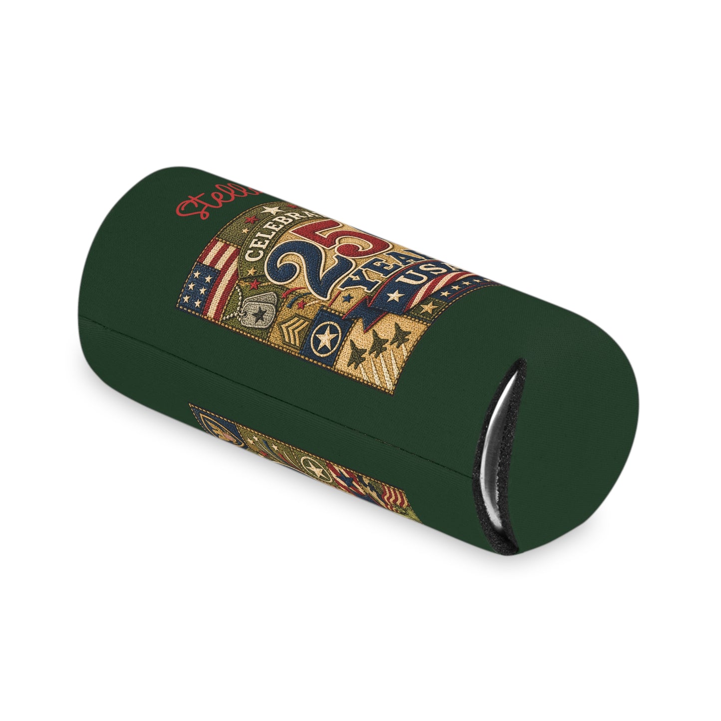 Personalized Can Cooler - "Celebrating 250 Years USA" Patriotic Can Koozie