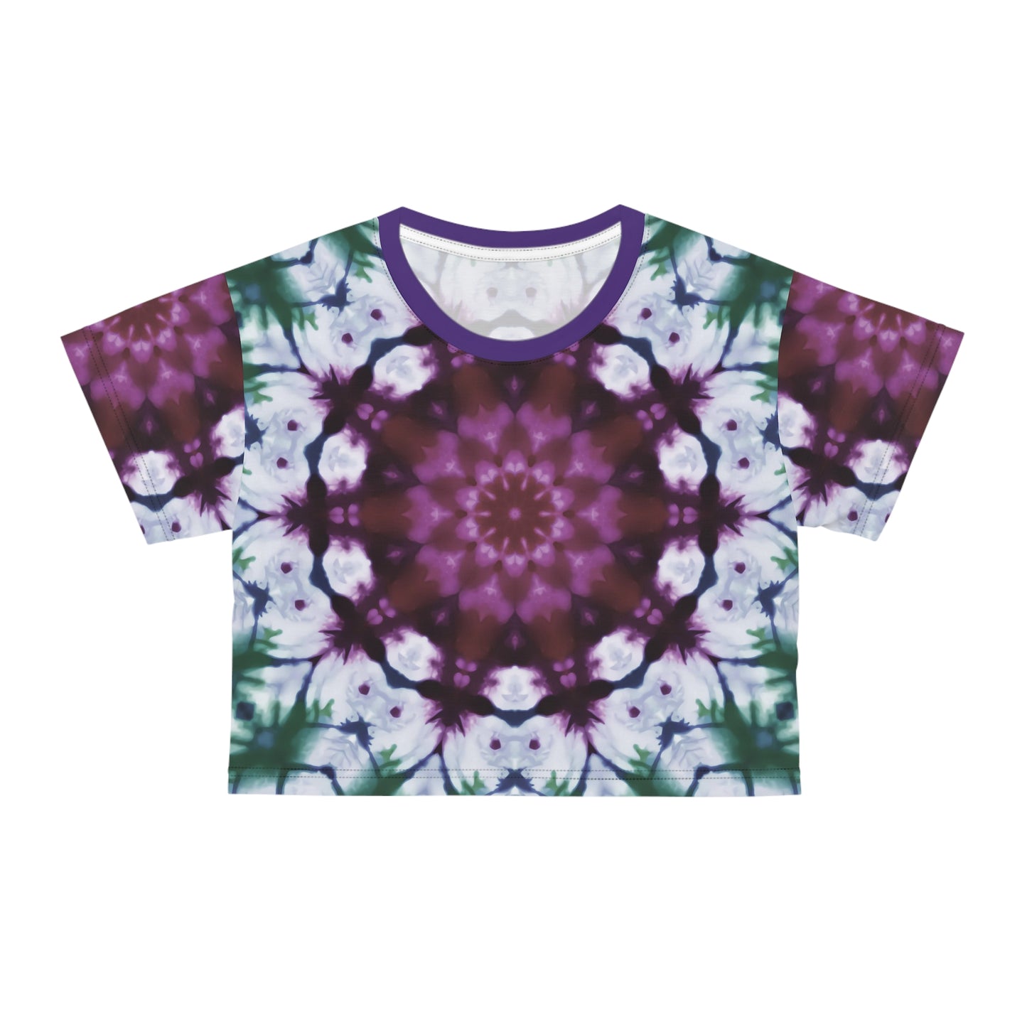 Mystic Garden Tie and Dye Crop Tee (AOP)