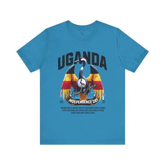 Uganda Independence Day Unisex Jersey Short Sleeve Tee