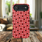 Crimson Gridlock Tough iPhone Magnetic Cases, Durable iPhone Accessories, Gift for Tech Lovers, Modern Design