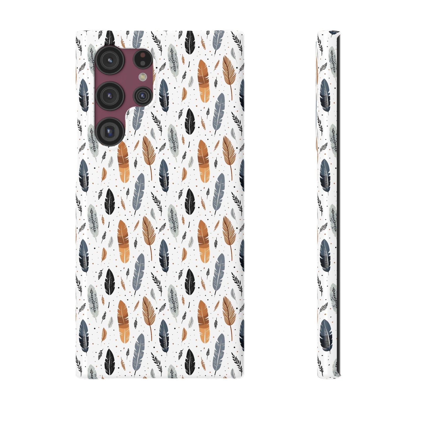 Whispering Feathers Slim Phone Cases for iPhone and Samsung