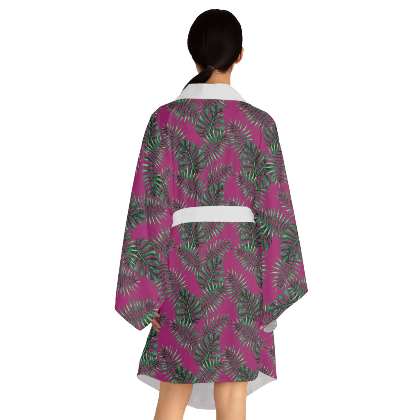 Pink Tropical Bliss Serenity Kimono Robe (AOP)