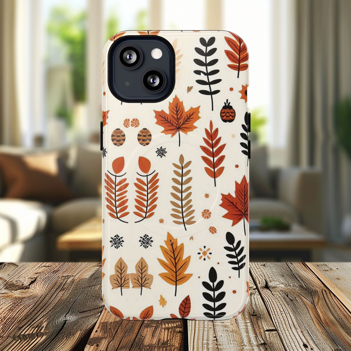 Autumn Whimsy Woods Tough iPhone Magnetic Case, Autumn iPhone Cover, Seasonal iPhone Accessories, Cute Gift for Fall Lovers, Nature-Inspired Design
