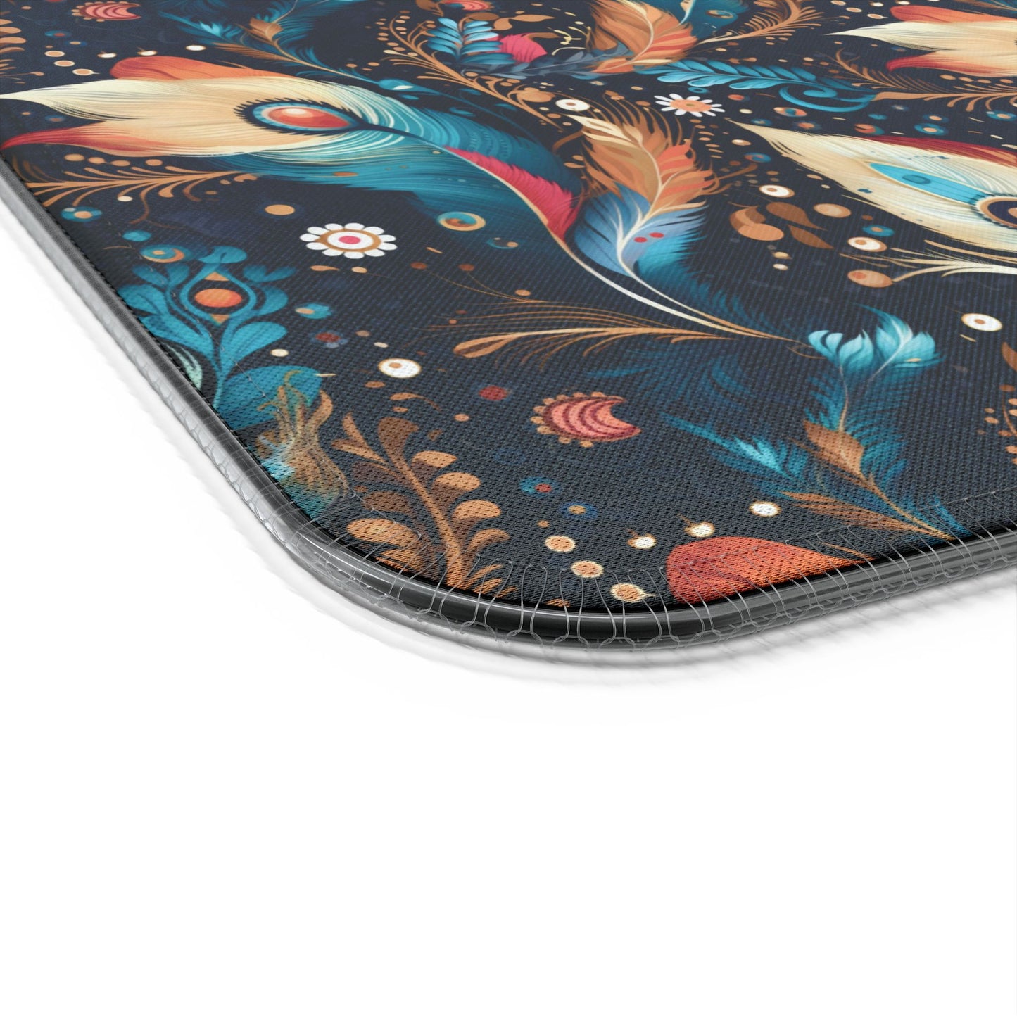 Ethereal Feathers LED Gaming Mouse Pad, Wireless Charging