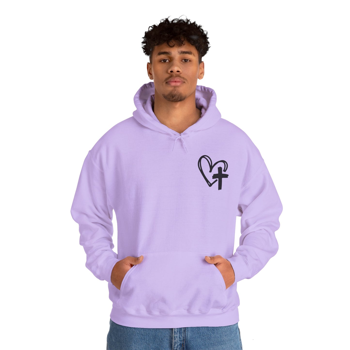 Faith and Floral Cross Unisex Gildan Hoodie Sweatshirt