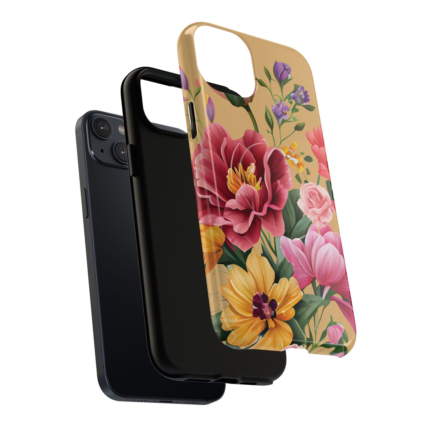 Sunset Botanica Tough iPhone Magnetic Case, Gifts for Her, MagSafe® iPhone® Tough Case, iPhone 13, 14, iPhone 15, iPhone 16, 17, Pro, Pro Max, Plus.