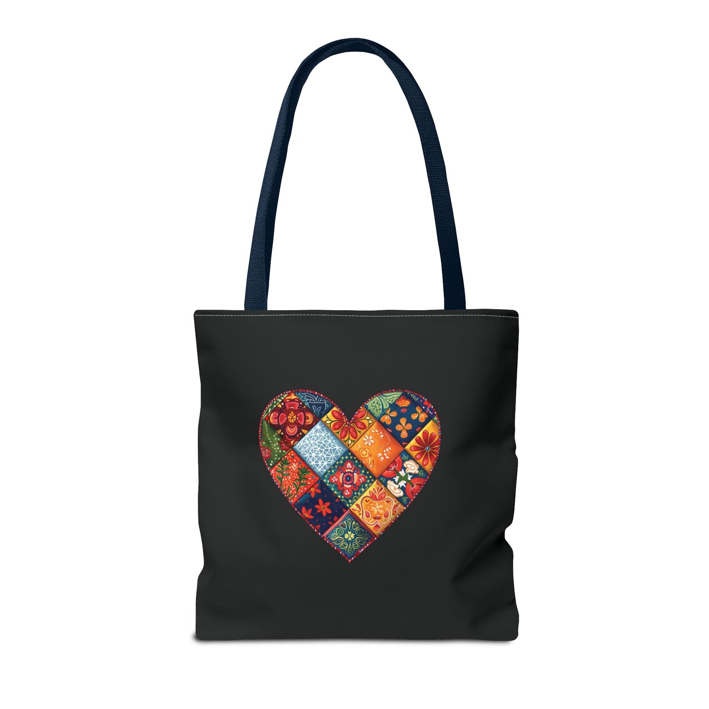 Patched Heart Tote Bag