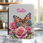 Personalized Butterfly & Roses Kindle Case — Custom Name E-Reader Cover