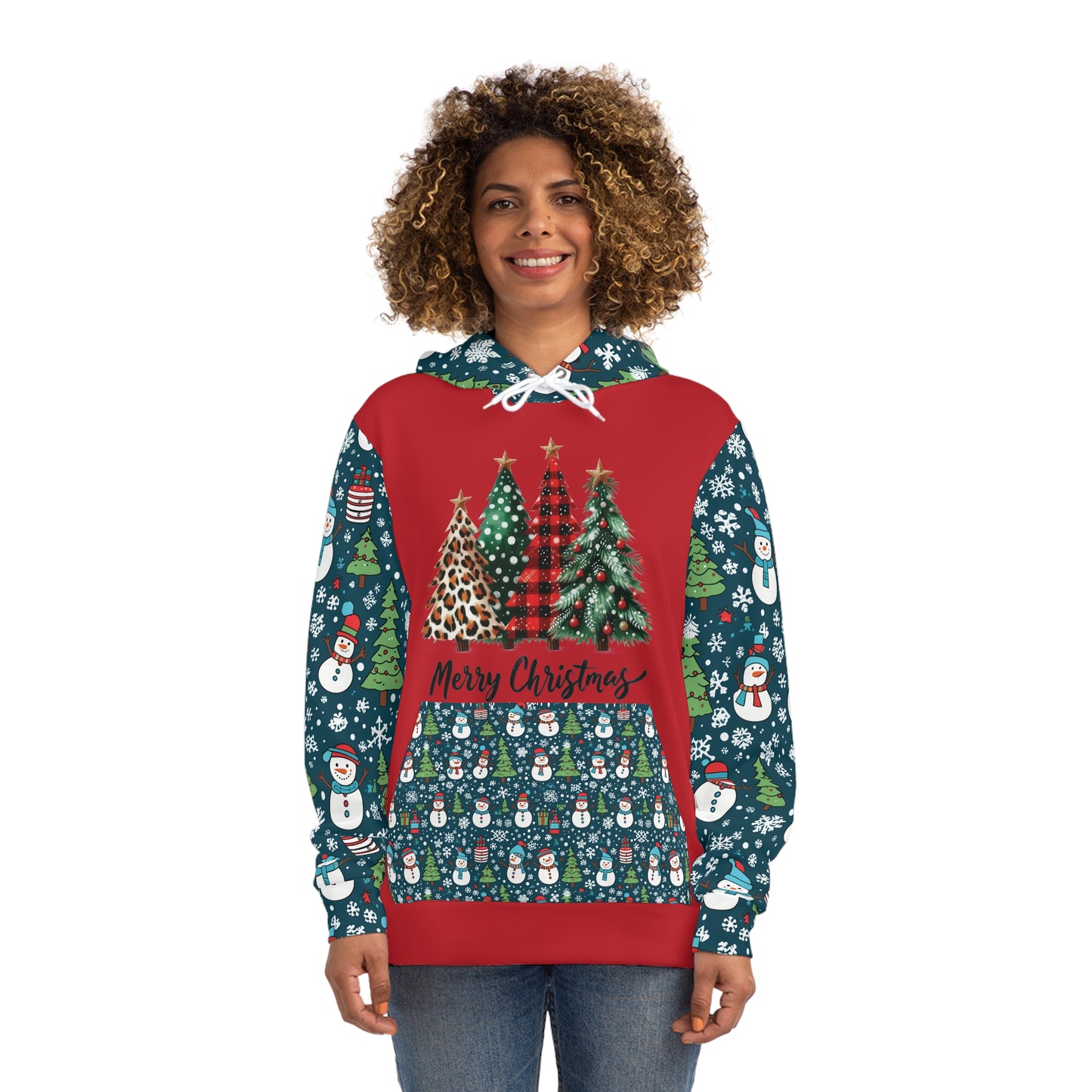 That Ugly Christmas Fashion Hoodie with All-Over Print - Unisex Medium Heavy Fabric