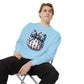 Polka Dot Pumpkin Charm Unisex Garment-Dyed Sweatshirt