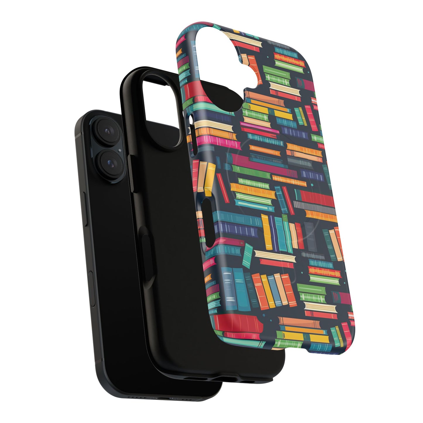 Colorful Book-Themed Phone Case, Literary Gift, Tough Magnetic Case, Book Lover’s Accessory, Phone Protection, Reading Enthusiast