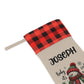 Personalized Christmas Stocking - Plaid Cuff Snowman "Baby It's Cold Outside"