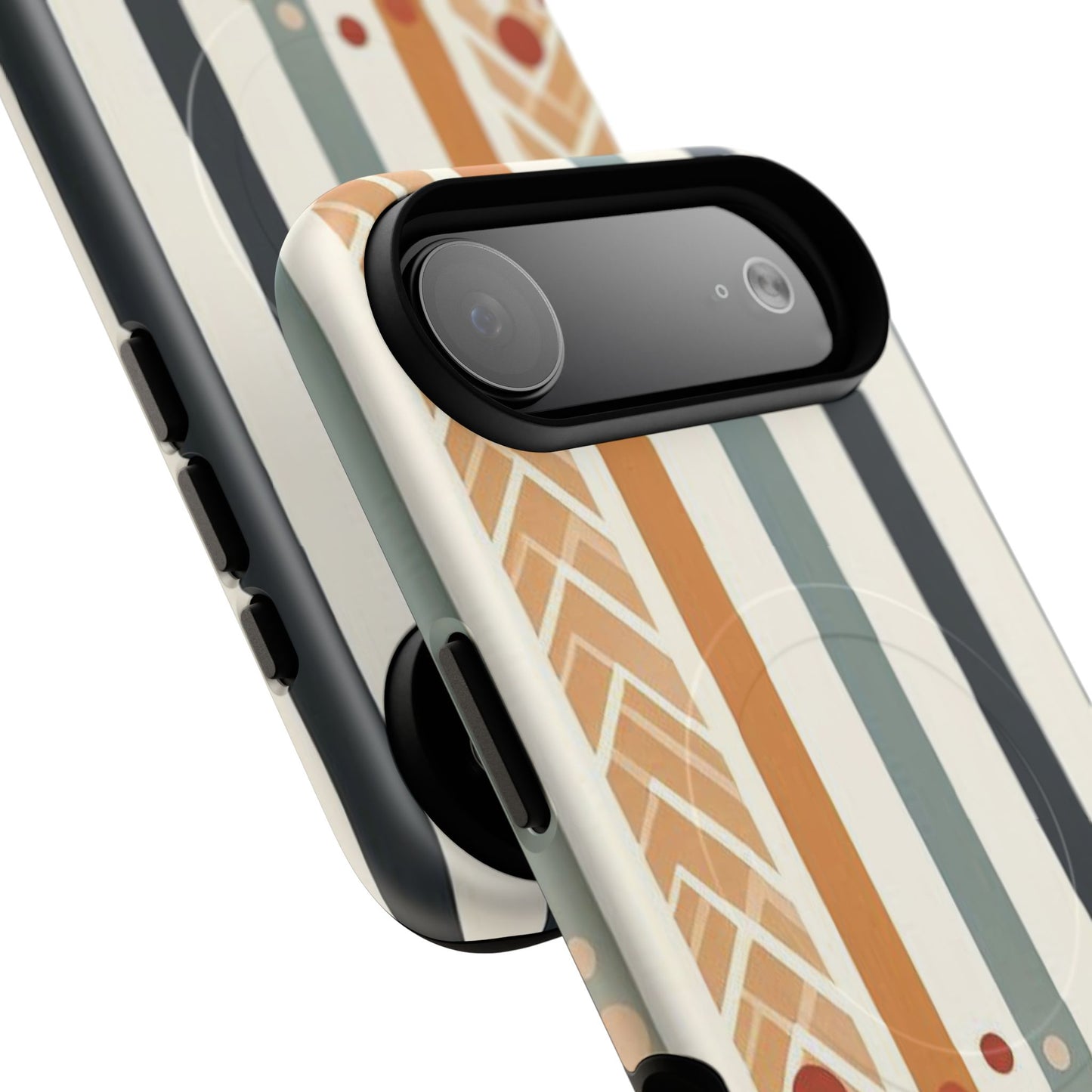 Terracotta Trails Tough Magnetic iPhone Cases for Everyday Use, Floral Patterned Stability Case, Gift for Her, Durable iPhone Accessory.