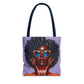 Afro Luxe Glow Tote Bag