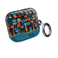 Personalized Abstract Eye Pattern AirPod Case — Colorful Tribal Graphic with Custom Text/Name