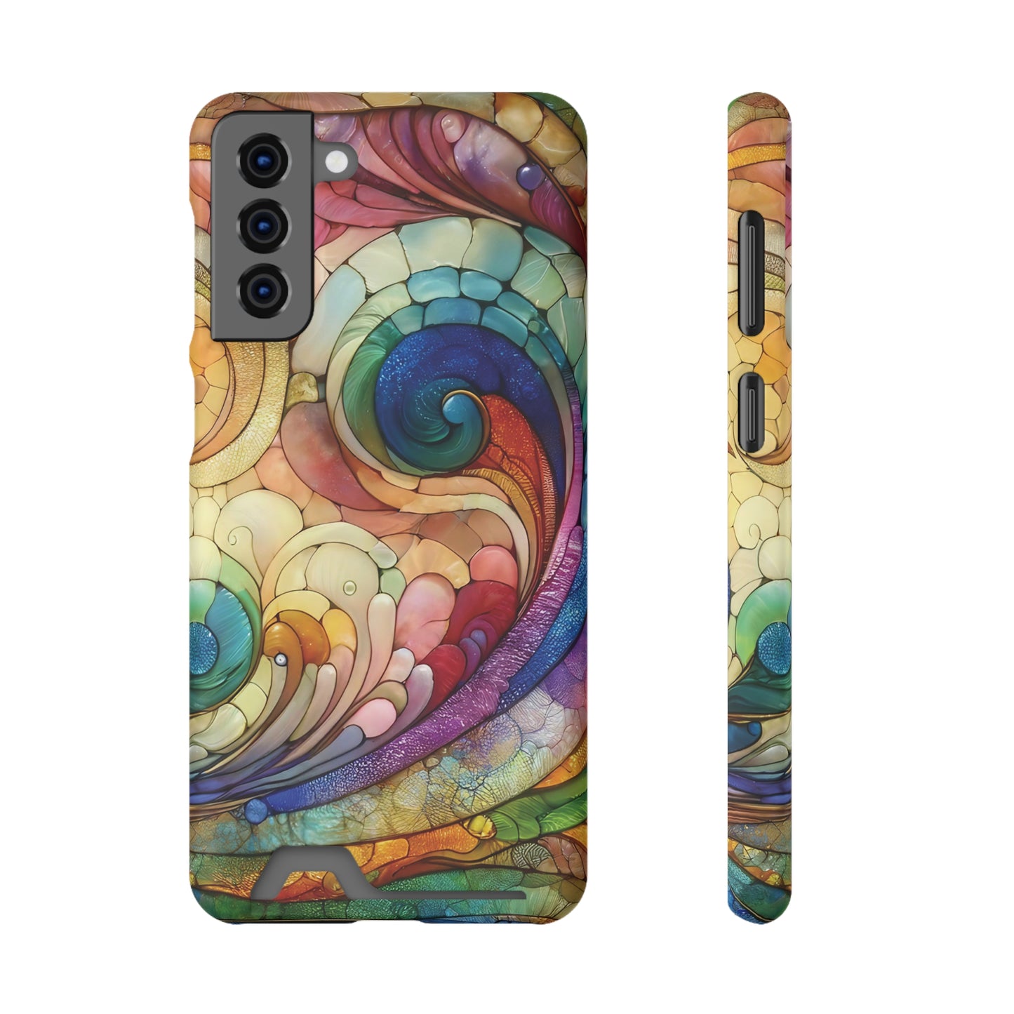 Spiral Spectrum iPhone and Samsung Case Card Holder