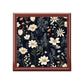 Floral Keepsake Jewelry Box — Dark Botanical Daisies