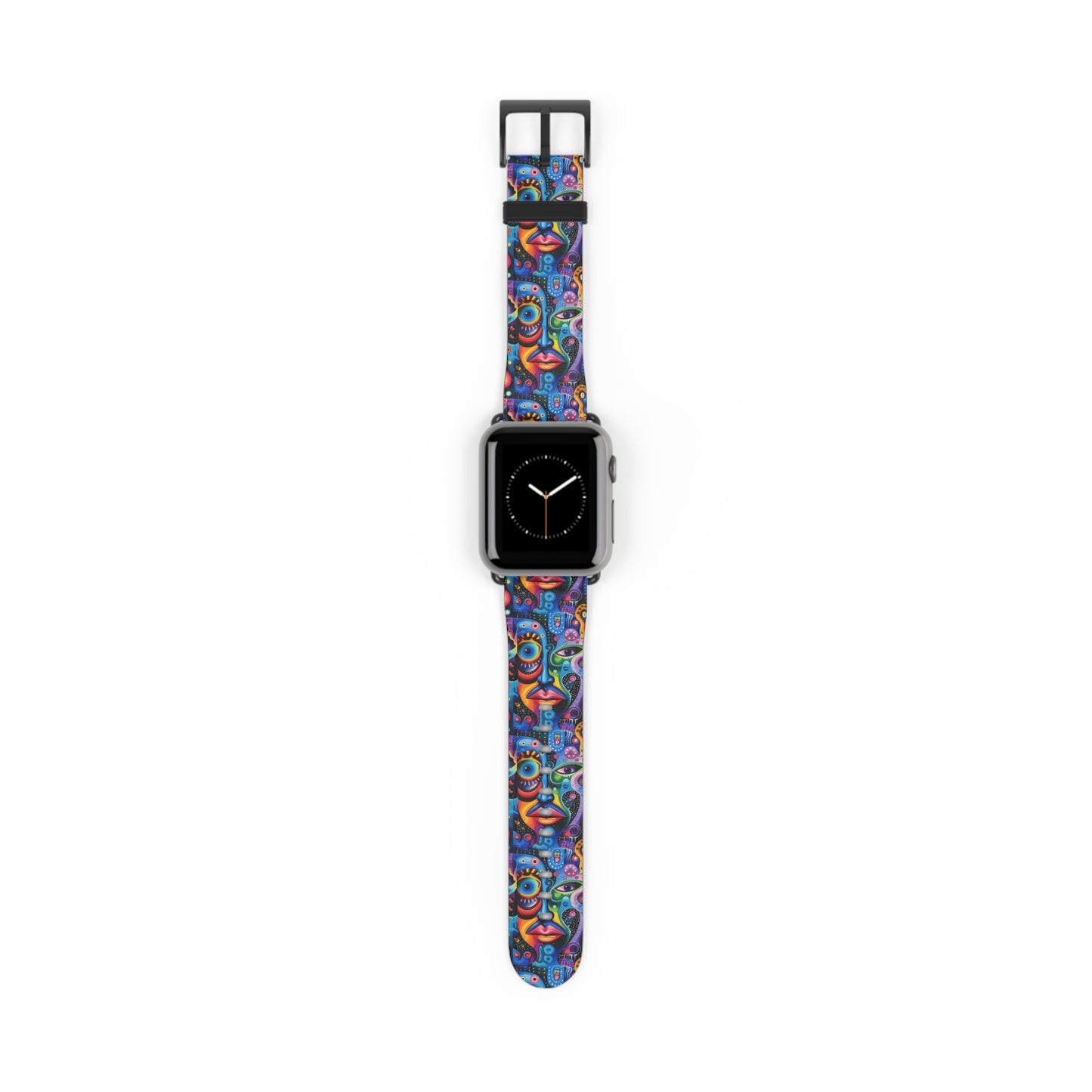 Psychedelic Visions Colorful Artistic Watch Band - Vibrant Design for Unique Style.