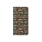 Book Stack Floral Flip iPhone and Samsung Phone Case — Vintage Library Wallet Cover.