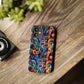 Psychedelic Visions Slim iPhone Case - Vibrant Design for Artistic Souls