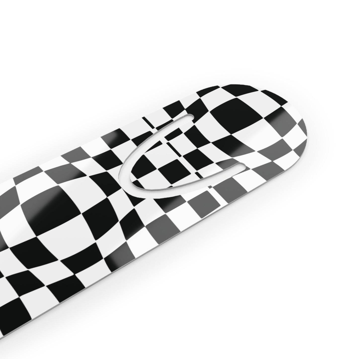 Black Checkered Charm Bookmark