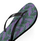 Purple Tropical Bliss Flip Flops