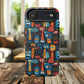 Urban Totem Vibe Tough iPhone Magnetic Case, Colorful Bohemian Art, Unique Gift for Him/Her, Holiday Accessory, iPhone Protection, MagSafe iPhone Case.