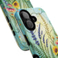 Floral Stained Harmony Glass Tough Magnetic Phone Case | Nature Inspired Design | Durable Protection | Gift for Nature Lovers | Spring Vibe