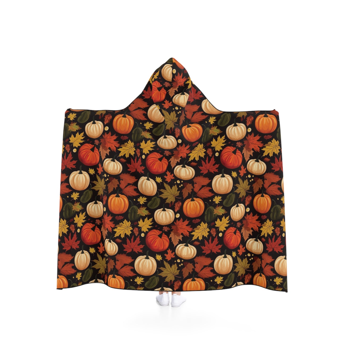 Pumpkin Harvest Snuggle Hooded Blanket