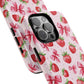 Strawberry Blush Coquette Magnetic Tough iPhone Cases - Funky Fruit Cases, Floral iPhone Cover, Trendy Gifts, iPhone Accessories, Strawberry Lover