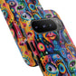 Psychedelic Visions Vibrant Samsung, iPhone and Google Pixel Phone Cases - Colorful Artistic Design