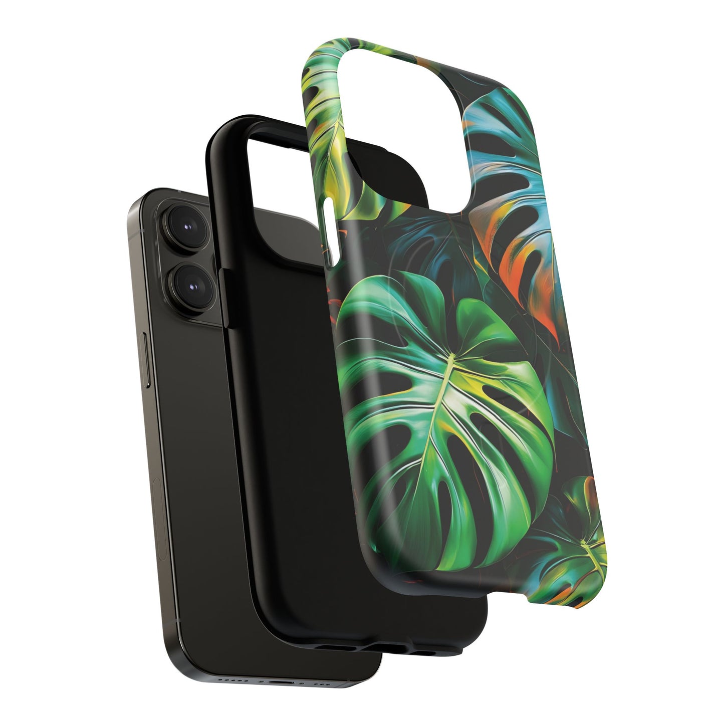 Tropical Leaf Phone Case | Tough Magnetic Cases, iPhone Accessories, Gift for Him/Her, Phone Protection, Summer Style, Trendy Design